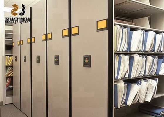 0.8-2.5mm Moving File Cabinets Shelf System Ratproof High Density Storage System