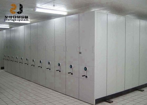 Powder Coating Mobile Shelving Systems with Safety Lock Easy Assemble