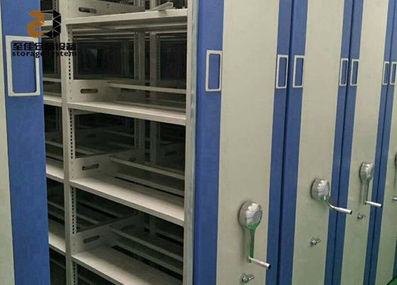 3-Point Key Lock Mobile Shelving Unit For Museum / Hospital