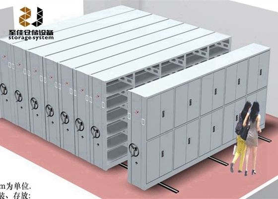 High Density File Storage Systems Easy Assemble Mobile Filing Cabinet System
