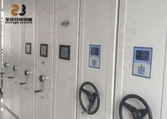 Safety lock High Density Mobile File Storage System , Compactus Filing System
