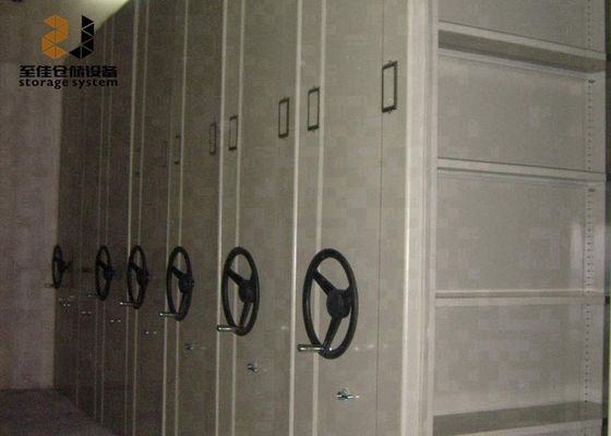 Safety lock High Density Mobile File Storage System , Compactus Filing System
