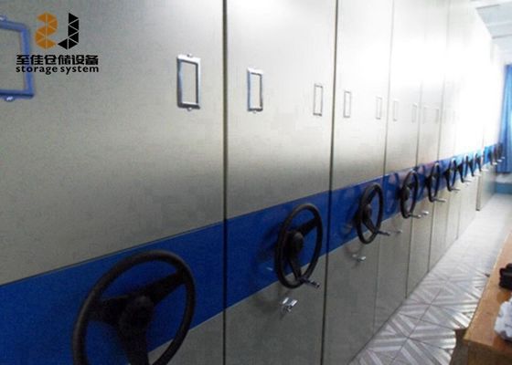 Easy Assemble Moving File Cabinets Shelf System Customized Rolling Track Shelving Systems
