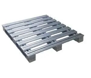 half-paved steel pallets for use in heavy-duty industrial warehouses
